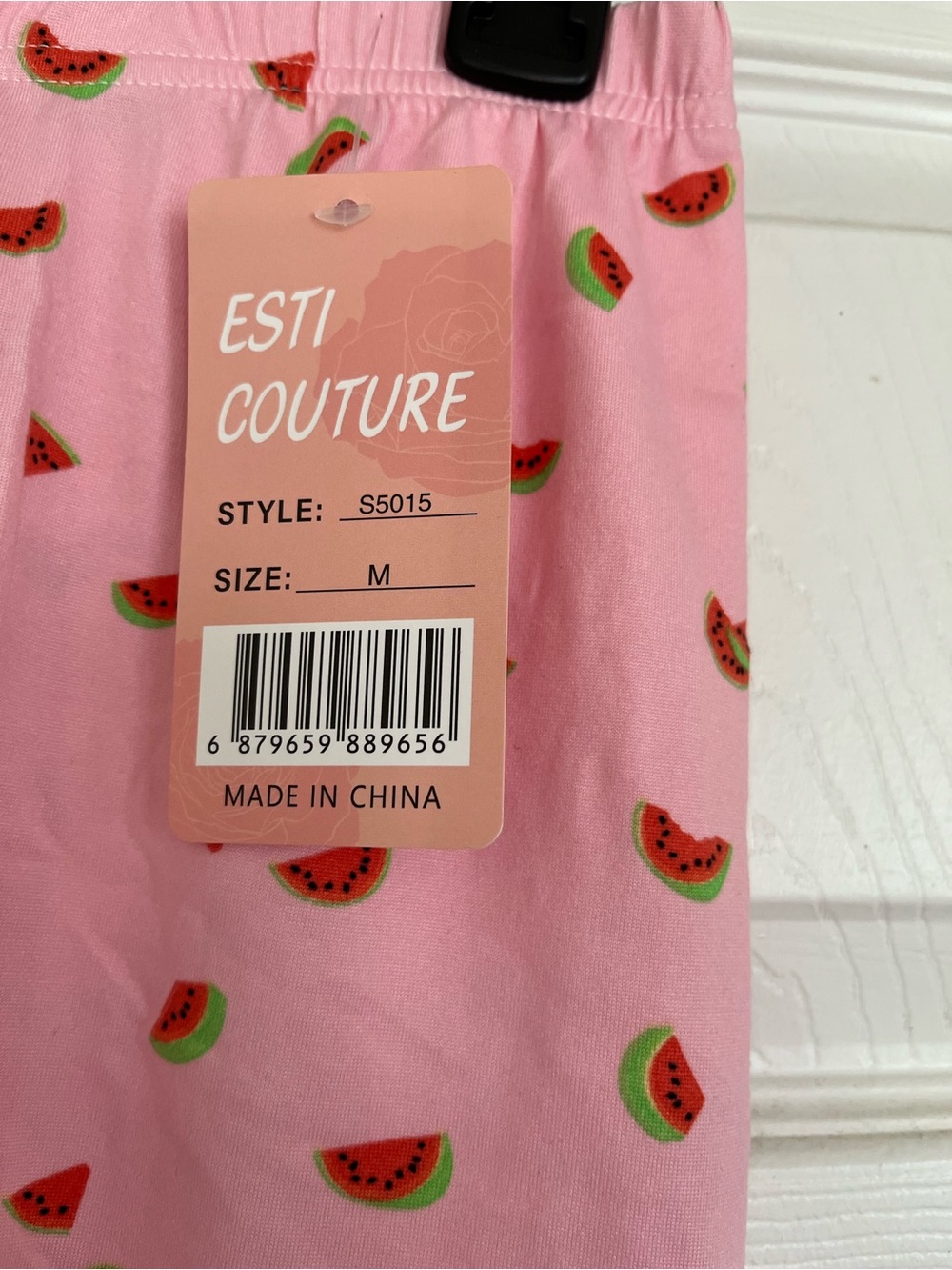 Pink Watermelon-Print Pajama Shorts - Picture 6 of 10
